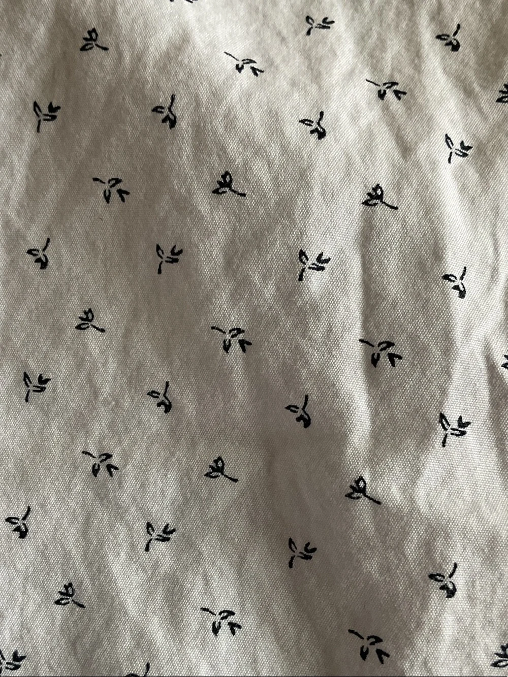 J. Crew Men's White Micro-Anchor Button-Down Shirt